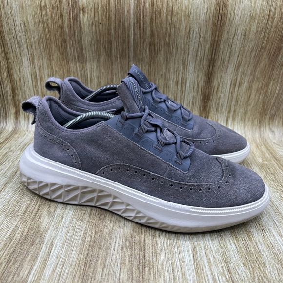 Cole Haan Zerøgrand WFA Men's Size 11.5 M Suede Gray Shoes Oxford Wingtip C37661 - Picture 1 of 10